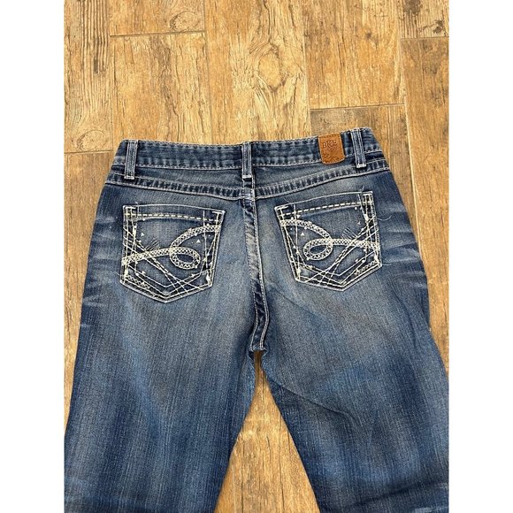 BKE Buckle Kate Blue Jeans Denim Flare Bootcut Women's Size 31x33.5 High Rise - Picture 5 of 6